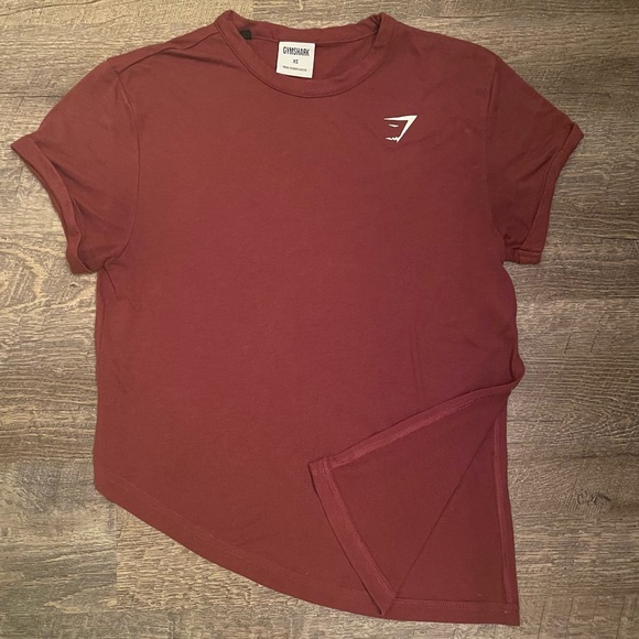 ❌SOLD❌ Gymshark XS Asymmetrical Side Tie Tee - Picture 2 of 3